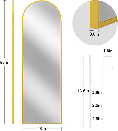 Rowjut Full Length Door Mirror, Wall Mounted Wall Mirrors, Cloakrooms, etc. - Image 6