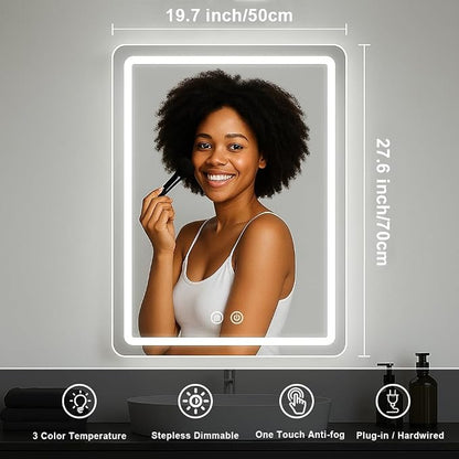 LED Bathroom Mirror, 20x28 in Vanity Mirrors - Image 2