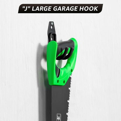 30 Pack Garage Hooks, Heavy Duty Steel Wall Mount Utility Hangers - Image 7