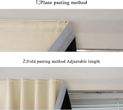 AJAZZ 100% Blackout Shades Window Cover Self Adhesive Curtains Sticky Curtain - Image 6