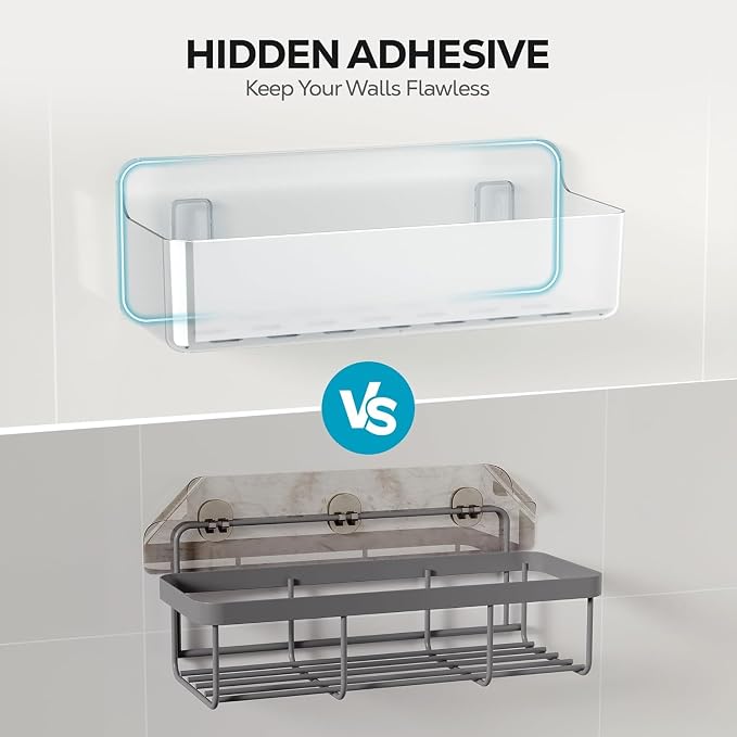 Nieifi Adhesive Wall Shelf, Shower Shelves, Shower Organizer - Image 6