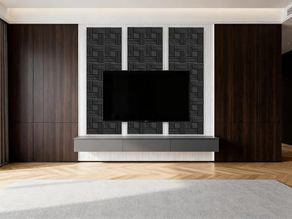 WoveN SounD Artisan Acoustic Wall Panels, 16 Pack 12x12 Inch, PVC Wood Grain - Image 9