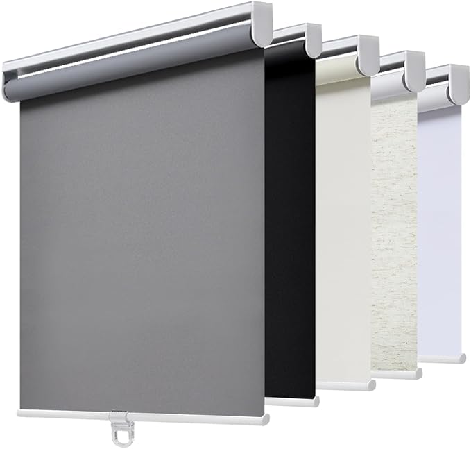 Customize Cordless Roller Shades Blackout Blinds by AOSKY