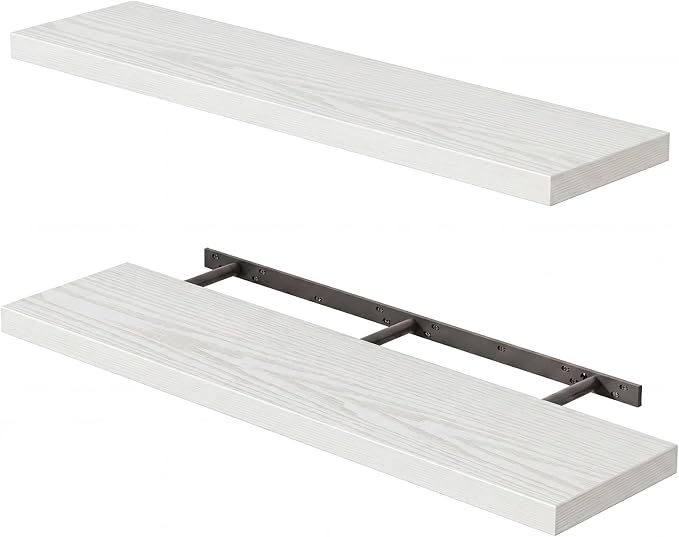 Fixwal Floating Shelves for Wall, Bathroom and Kitchen, for Storage, Room Decor by Fixwal