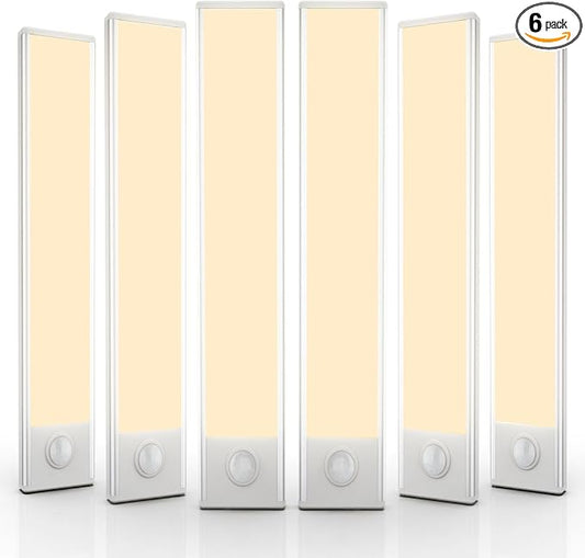 6 Pack Under Cabinet Lights Wireless, 58 LED Motion Sensor Light Indoor by AVEVA