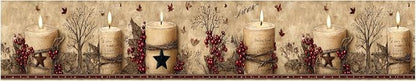 Rustic Farmhouse Wallpaper Border Peel and Stick 196x4 Inch Removable Wall - Image 2