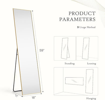 Mirror Full Length, Upgraded Body Wall Mirrors - Image 2