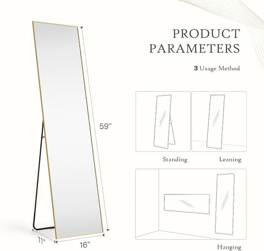 Mirror Full Length, Upgraded Body Wall Mirrors - Image 2