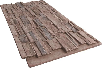 EverStone Cascade Faux Stone Panel, 48 5/8"W x 24 3/4"H x 1 1/4"D, Shasta Color - Image 6