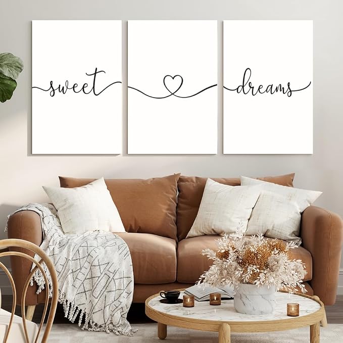 GUBIYU Sweet Dreams Wall Art for Bedrooms - Image 3