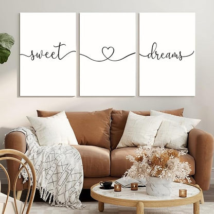 GUBIYU Sweet Dreams Wall Art for Bedrooms - Image 3