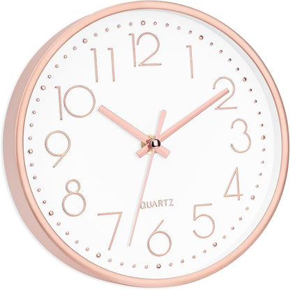 Foxtop 8 Inch Wall Clock Modern Small Wall Clocks Battery Operated Silent - Image 8