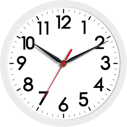 AKCISOT Wall Clock, Modern Small Wall Clocks Battery Operated 8 Inch, Silent by Akcisot