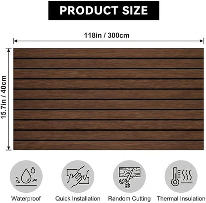 3D Wall Panels Peel and Stick – 15.74" x 118" PVC Faux Texture Wall Covering - Image 6