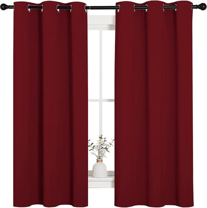 NICETOWN Holiday Christmas Decor Thermal Insulated Solid Grommet Blackout by NICETOWN