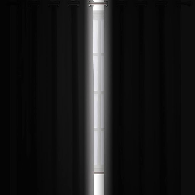 LEMOMO Blackout Curtains 66 x 84 inch/Light Grey Curtains Set of 2 - Image 3