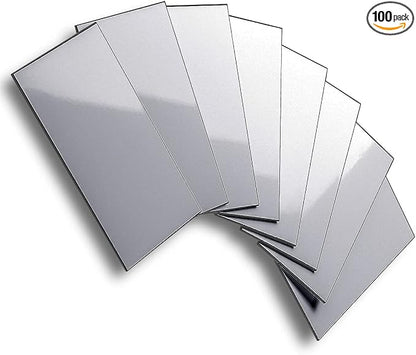 AULIGET 100-Piece Polished Grey Thick PVC Peel and Stick Backsplash by AULIGET