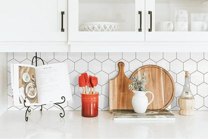 Kitchen Peel and Stick Wallpaper White Wallpaper Modern Contact Paper - Image 4