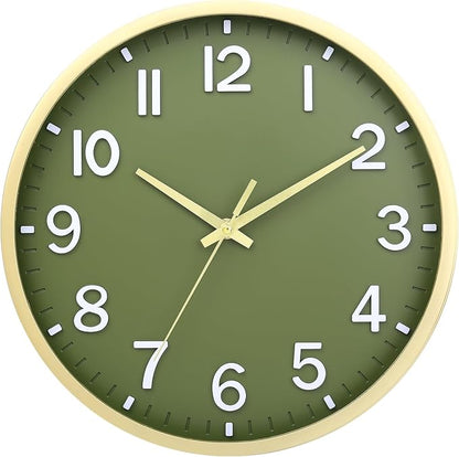 Wall Clocks Battery Operated 8 inch Modern Wall Clock, Silent Non Ticking Wall by Unknown