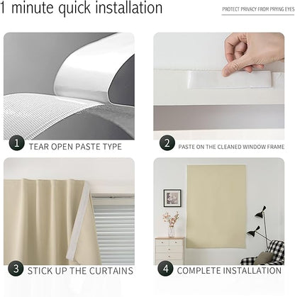 Self Adhesive Portable Blackout Curtains - Image 3