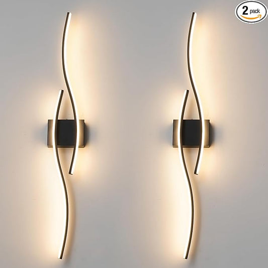 Daunton Hardwired Modern Wall Sconce Set of Two by Daunton