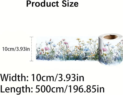 Wildflower Wallpaper Border 196x4 Inch Peel and Stick Wall Border Self Adhesive - Image 4