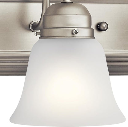 Kichler 36" 5-Light Vanity Bath Light in Brushed Nickel, Modern Bathroom Light - Image 3