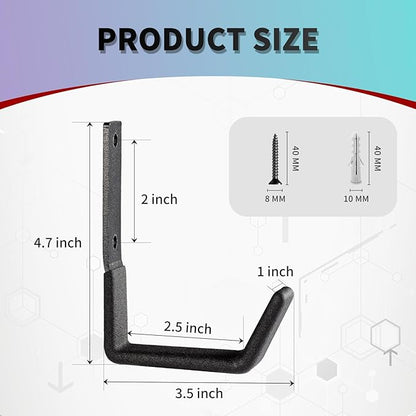 Heavy Duty Wall Mount Hooks, Utility Hooks, Tool Organizer - Image 2