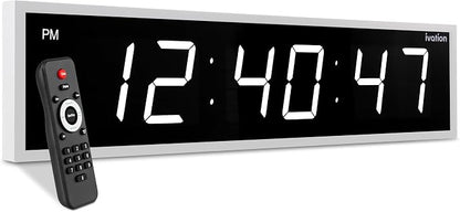 Ivation Oversized 36" Large Digital LED Clock | Big Digital Clock by Ivation