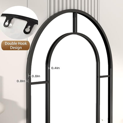 Arched Full Length Mirror, Oversized Floor Length Standing Mirrors, Large Body - Image 7
