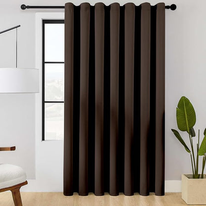 ChrisDowa Room Divider Curtain 90 Inches Long, Wide Blackout Sliding Door by ChrisDowa
