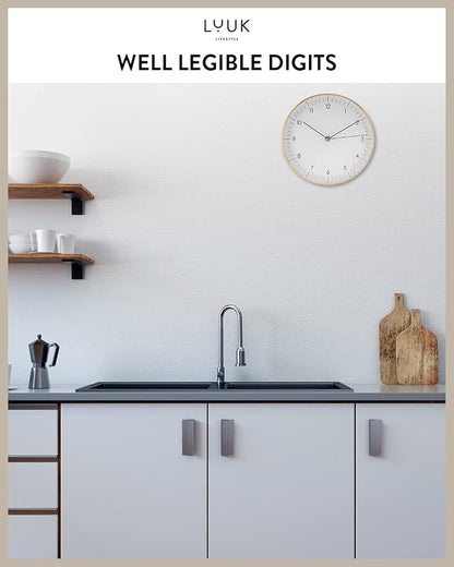 LUUK LIFESTYLE Silent Quartz wall Clock, Nordic and Minimalist Design, Interior - Image 5