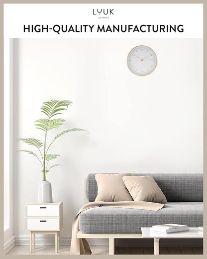 LUUK LIFESTYLE Silent Quartz wall Clock, Nordic and Minimalist Design, Interior - Image 6