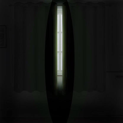 LEMOMO Light Green Thermal Blackout Curtains/42 x 72 Inch/Set of 2 Panels Room - Image 3