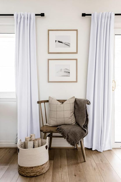 100% Blackout Shield Linen Blackout Curtains - Image 7