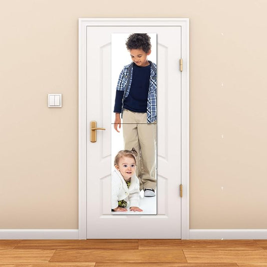 Unbreakable Full Length Wall Mirror, The Door Mirror, 2 Pack 24"x14", Acrylic - Image 2
