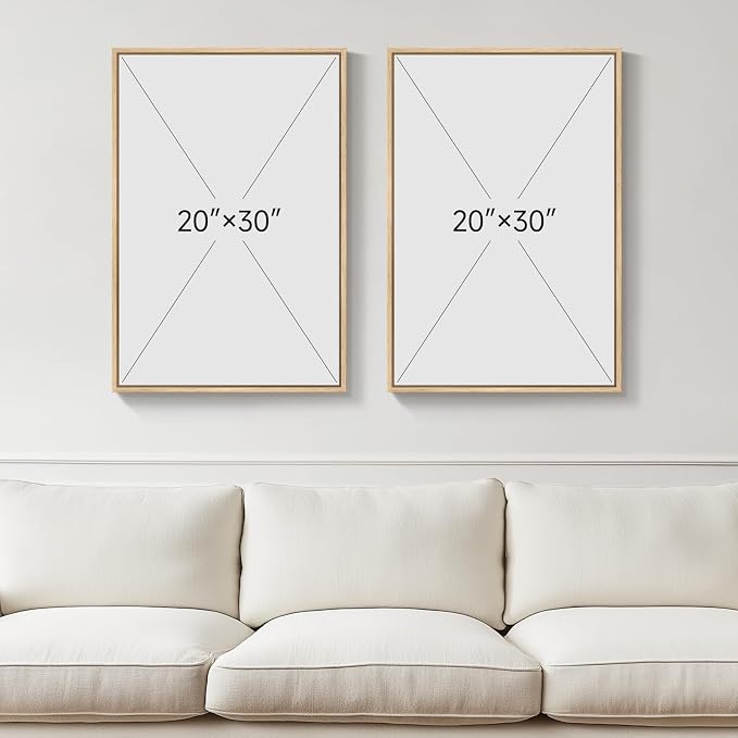 Framed Neutral Boho Floral Wall Art - Image 3