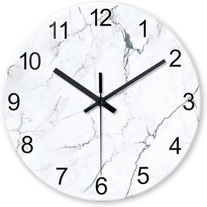 Extra Large Marble Decorative Wall Clocks Battery Operated 24 Inch Modern by Constantplanet%E6%97%97%E8%88%B0%E5%BA%97