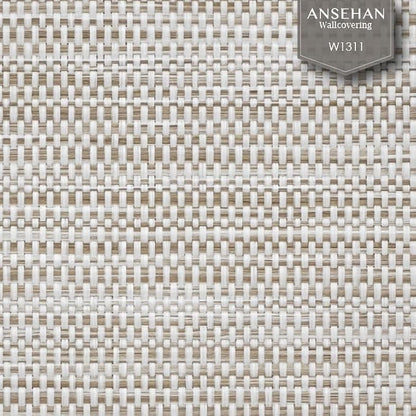Ansehan Grasscloth Textured Wallcovering W1311 Oxford, Non Prepasted Natural - Image 9