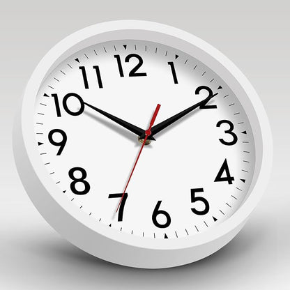 DAXSMY Wall Clock Modern Battery Operated 10 Inch Simpel Silent Non Ticking - Image 4