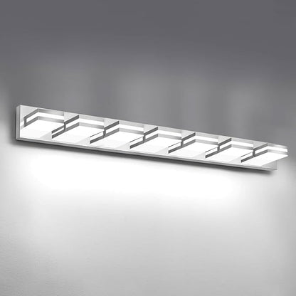 IZORRO LED Modern Bathroom Lights Fixtures, Chrome Acrylic Wall Lighting by IZORRO