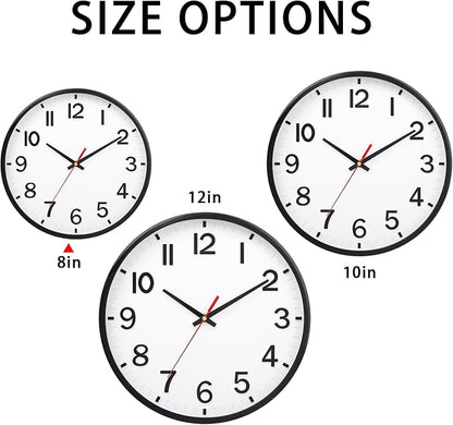 Wall Clocks Battery Operated 8 inch Modern Wall Clock, Silent Non Ticking Wall - Image 5
