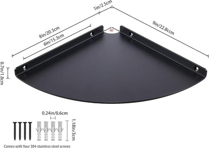 Corner Shelf, 3.0mm Aluminum Alloy Corner Shelf wall Mounted, - Image 3