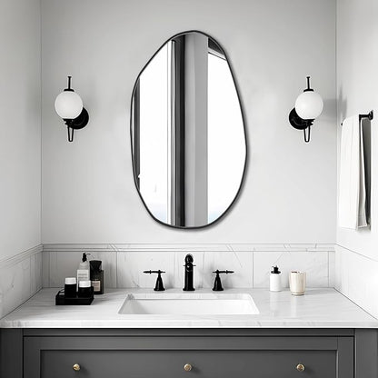 BOMINICA Irregular Wall Mirror Asymmetrical Mirror - Image 2