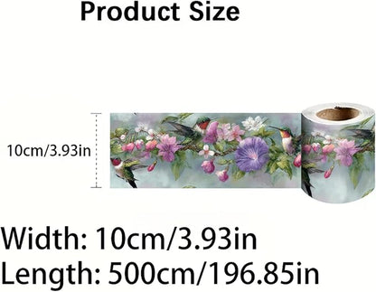Morning Glory Wallpaper Border 196x4 Inch Removable Wall Border Peel and Stick - Image 9