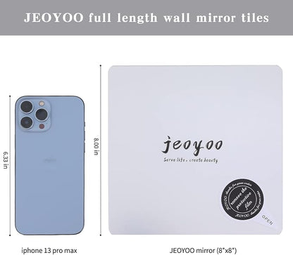 JEOYOO Wall Mirror Full Length, on Door Mirrors, Cheap Mirror Acrylic, - Image 3