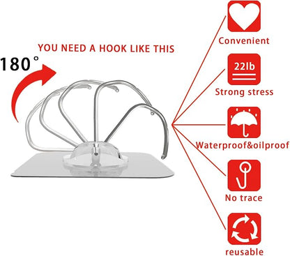 Latoxcaa Heavy Duty Adhesive Wall Hooks - Image 4