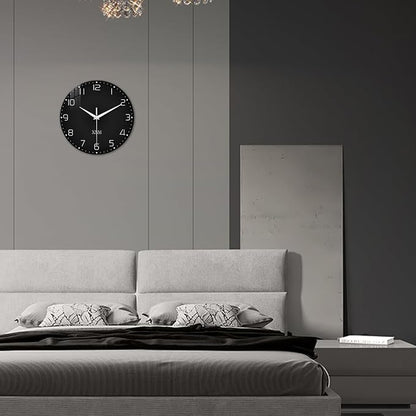 XNM Minimalist Wall Clocks Battery Operated 16 Inches Or Larger Black Wall Clock - Image 5