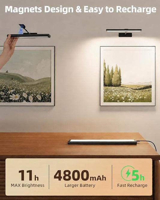 EZVALO Picture Light for Wall, Magnetic LED Art Painting Light - Image 2