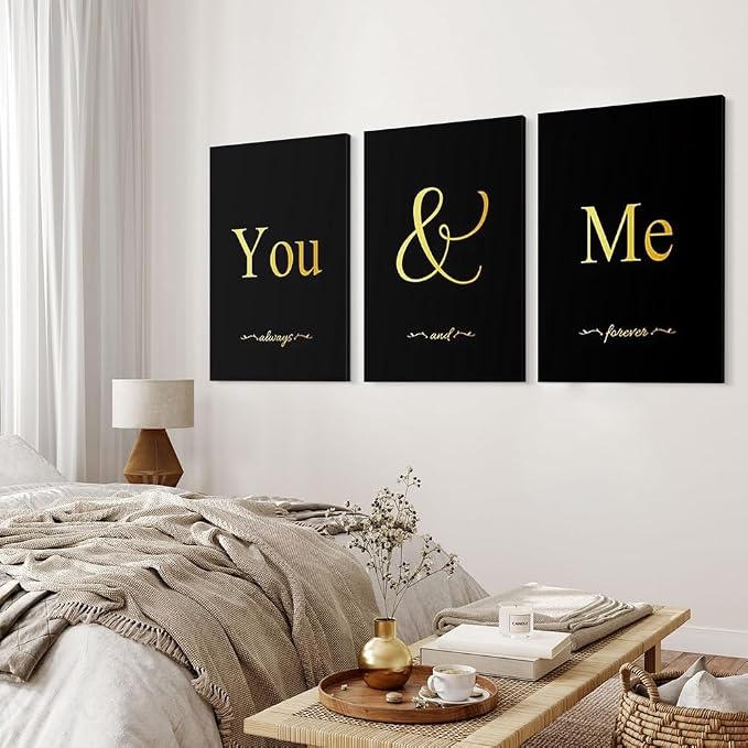 GUBIYU Black and Gold Love Canvas Poster - Image 6